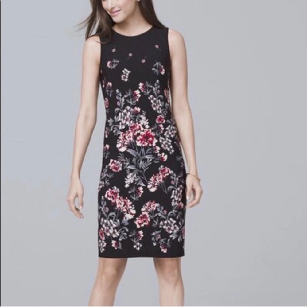 White House Black Market Reversable Sleeveless Black Dress